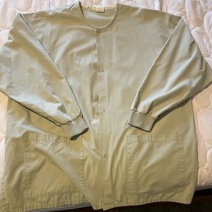 Snap front lab jacket
